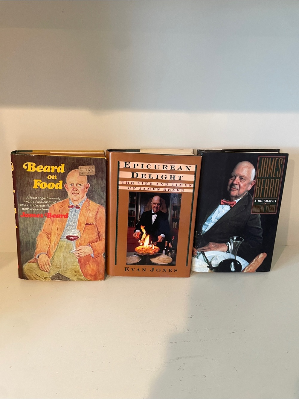James Beard Vintage Cookbook Book Lot Hardback Set of 3 Biography Life and Times